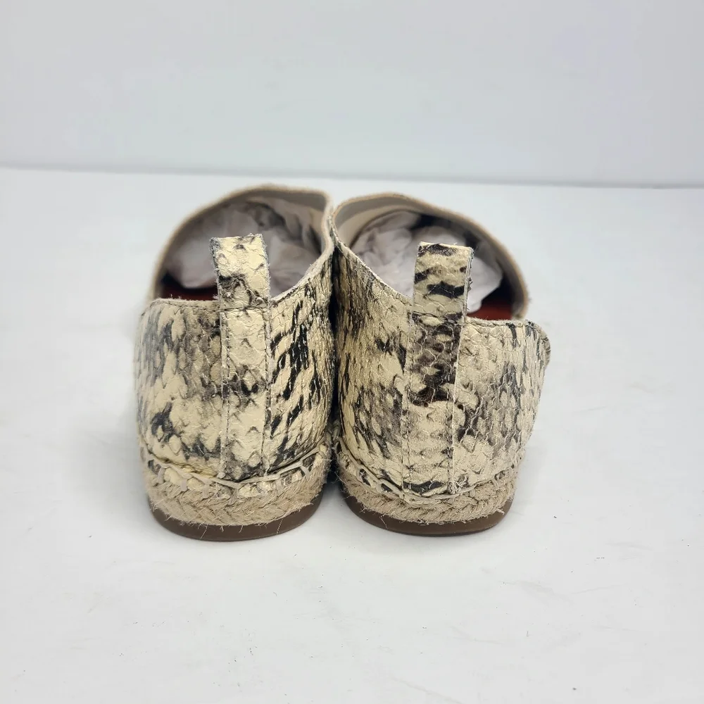1. State‎ Dela Roccia Snake Embossed D'Orsay Leather Espadrille Size 6.5